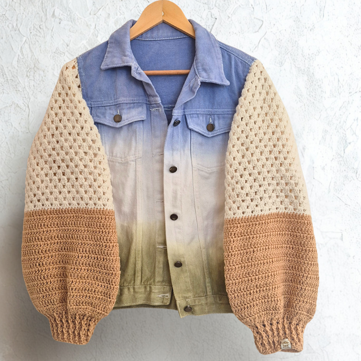 Chaqueta lanera Denim degradé