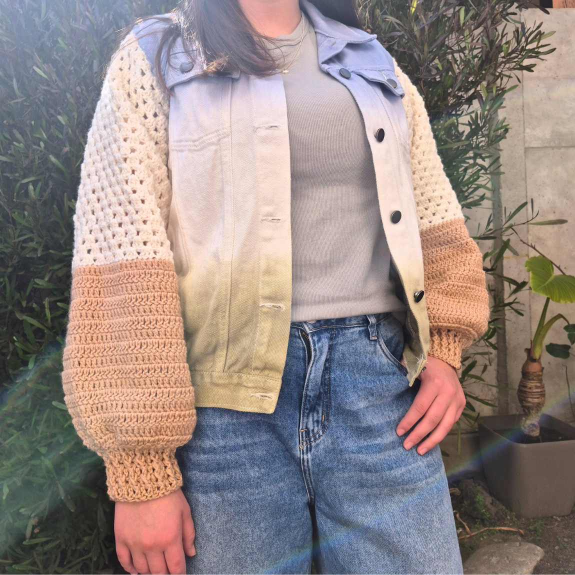 Chaqueta lanera Denim degradé