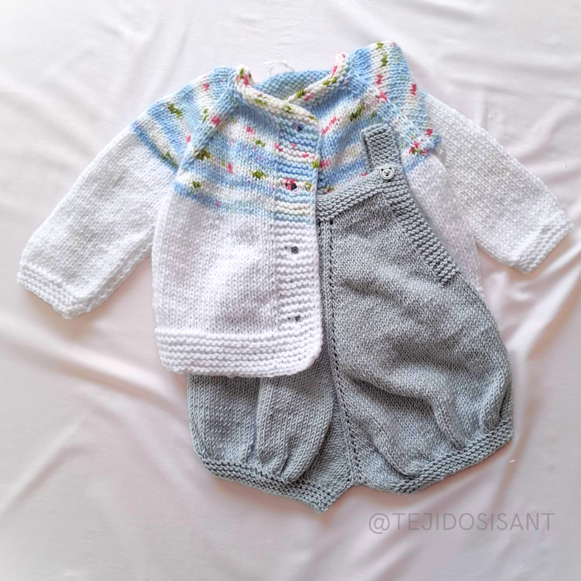Chaleco Blanco con Detalle Jacquard