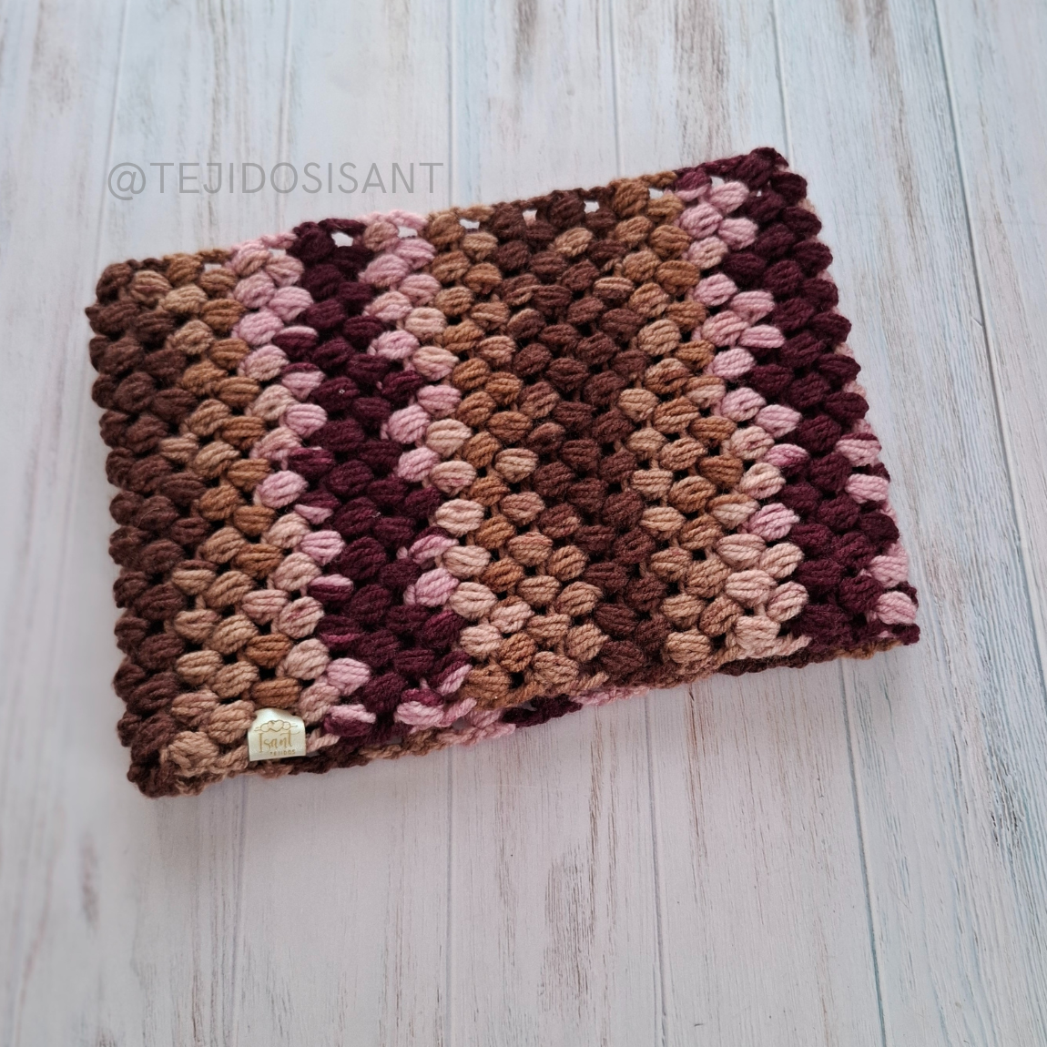 Cuello Café/rosa