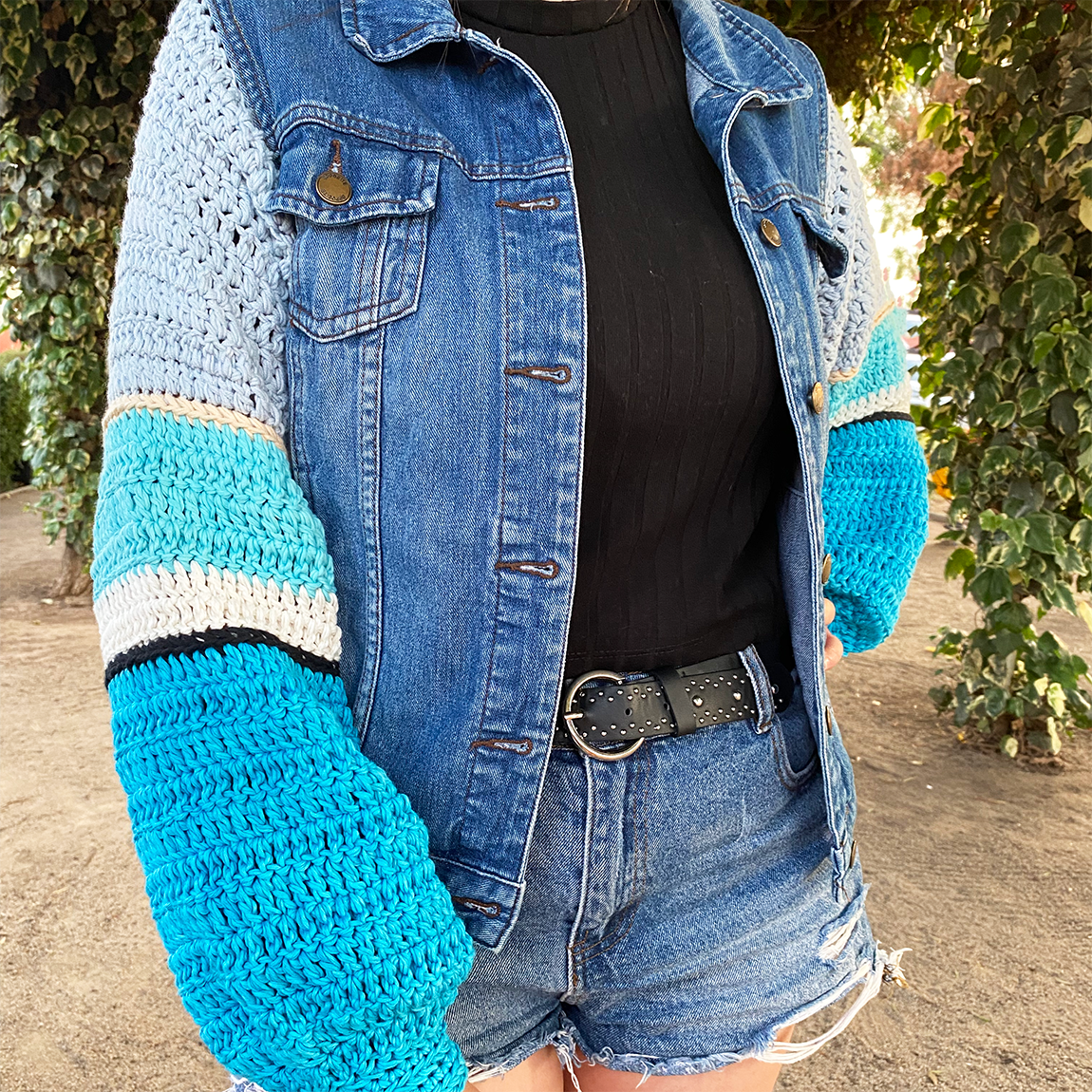Chaqueta Lanera Celeste