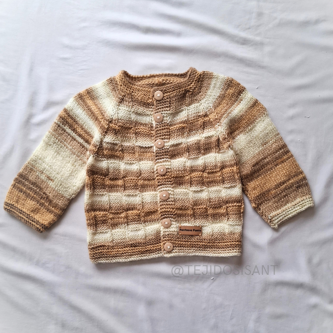 Chaleco Matizado Beige & Café