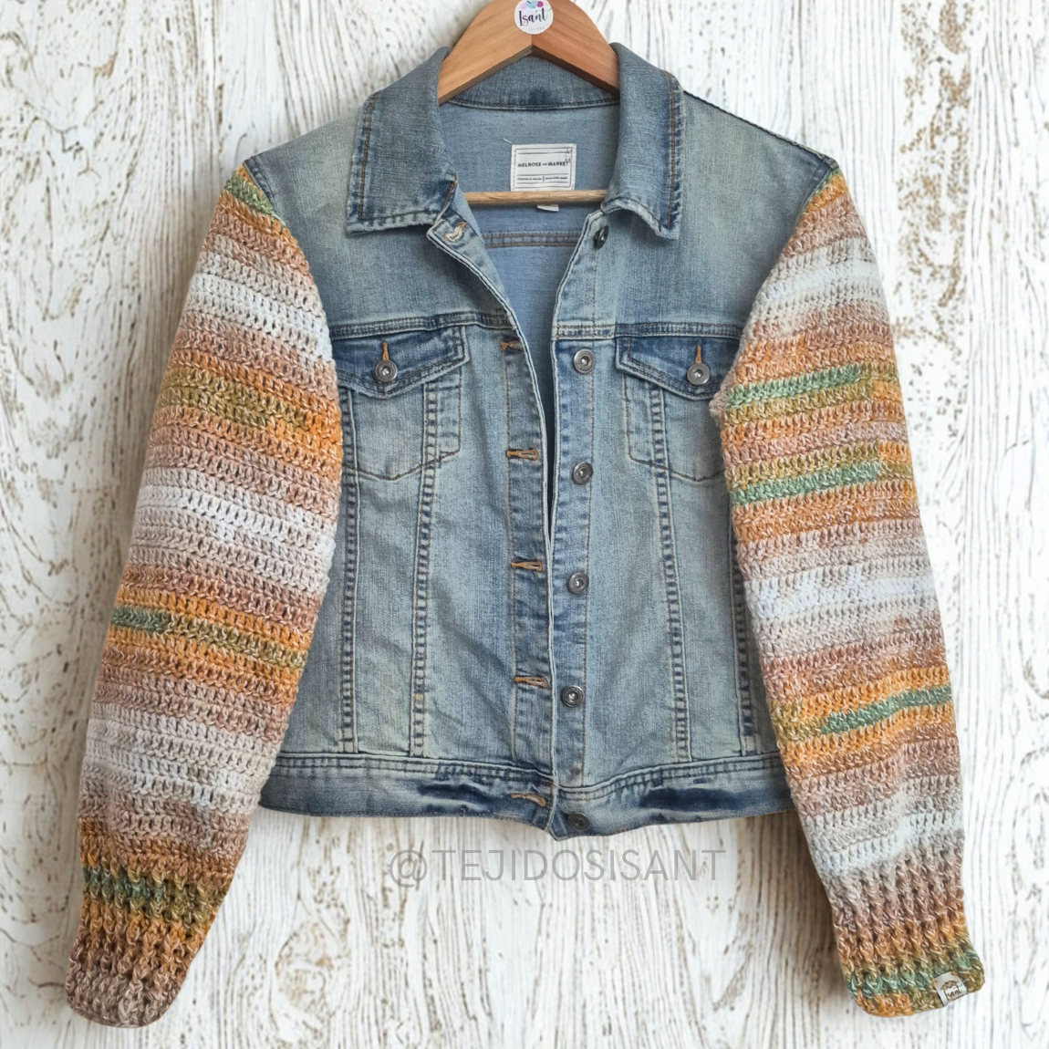 Chaqueta lanera tonos tierra. Talla S-M