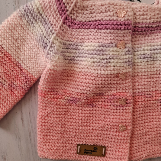 Chaleca rosa 3-6 meses
