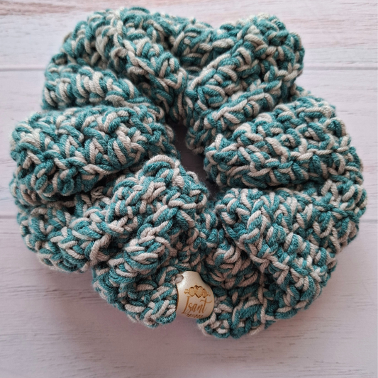 Scrunchie matizado gris/azul