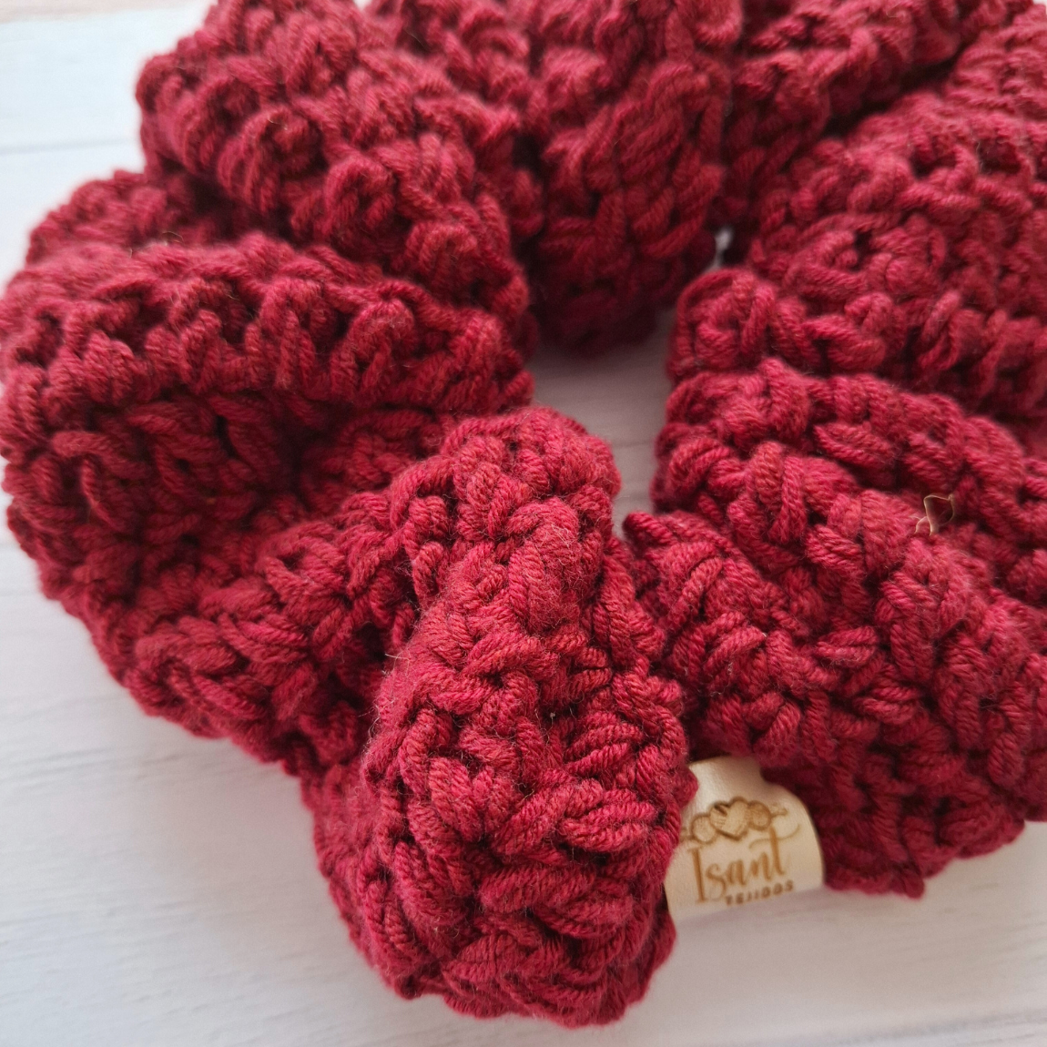 Scrunchie Rojo Burdeo