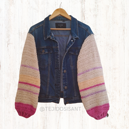 Chaqueta lanera rosa