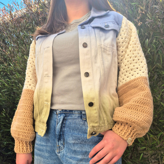 Chaqueta lanera Denim degradé