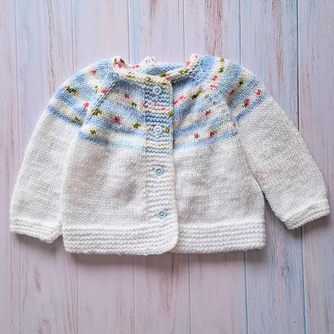 Chaleco Blanco con Detalle Jacquard