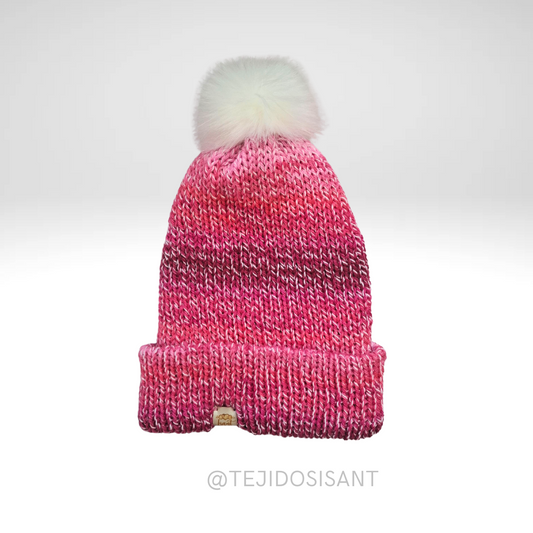 Gorro matizado Rosa/Fucsia