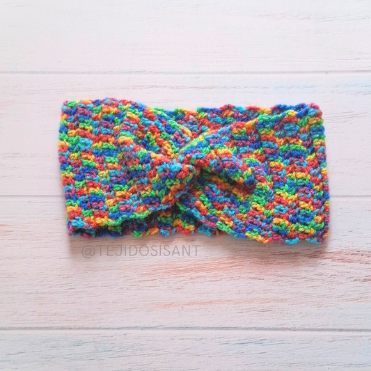 Cintillo bebé multicolor azul/celeste